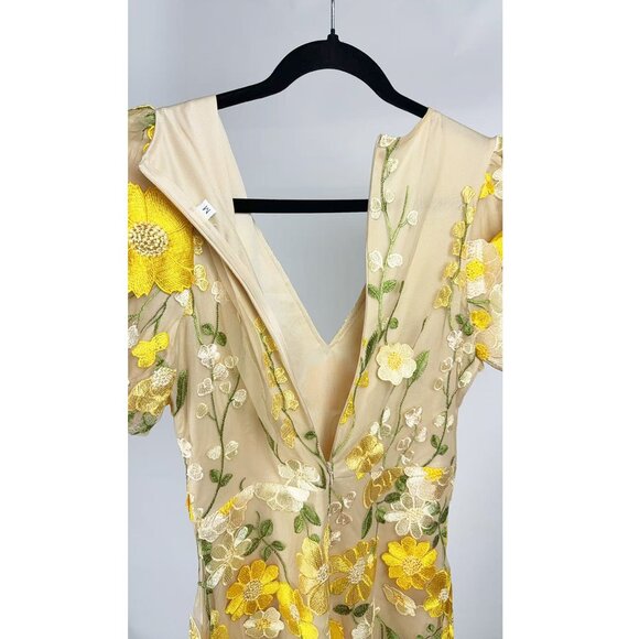 Women's Deep-V Maxi Formal Dress Lace Evening Gown Party Wedding Ball Prom Dress - Picture 9 of 9